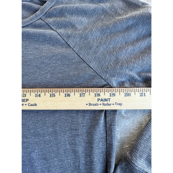 American Eagle Thermal Shirt Womens XL Gray Minimalist Grunge Layering Top - Picture 5 of 7